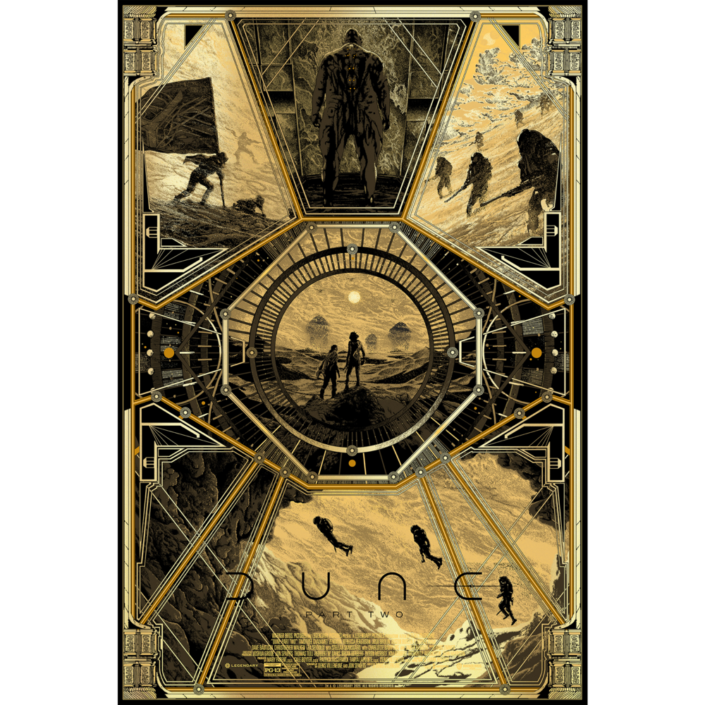 Dune Part Two (Gold Foil Variant) Poster