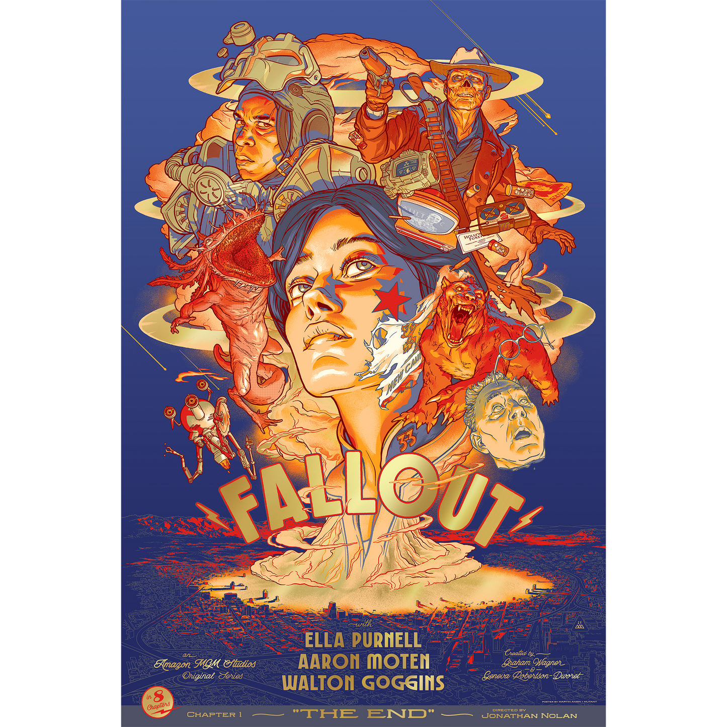 Fallout Gold Foil Variant Poster