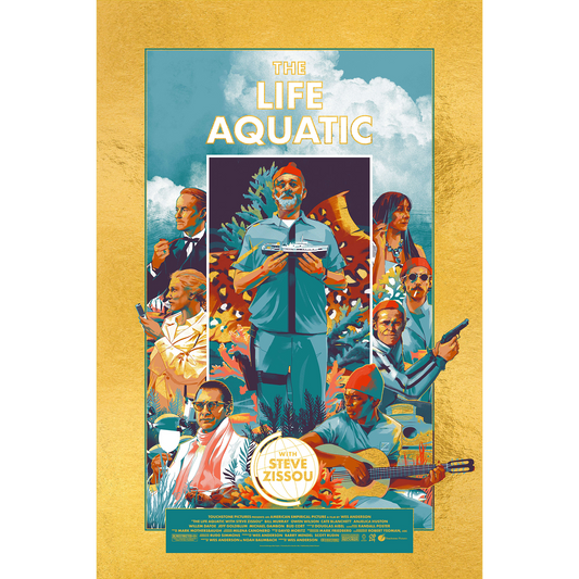 The Life Aquatic with Steve Zissou (Gold Foil) Variant Poster