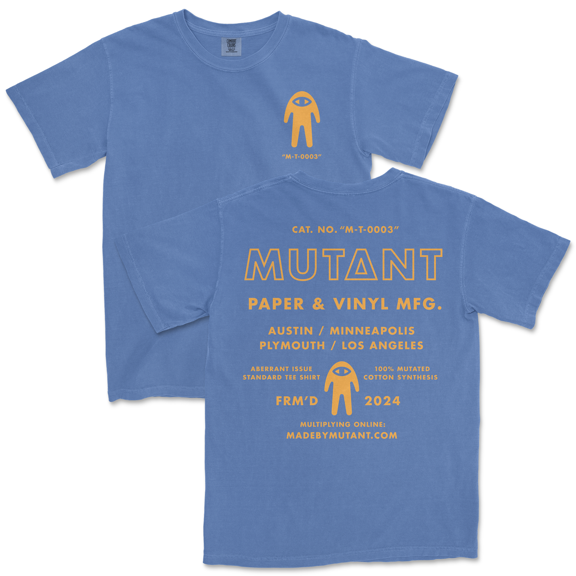 Operations Statement Tee - Blue – Mutant